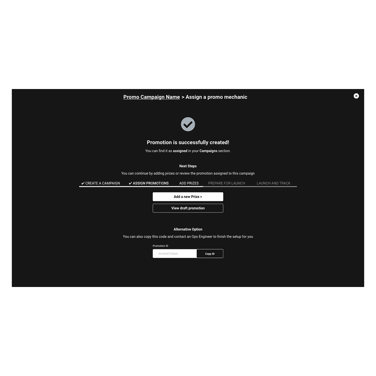 Coca-Cola Promo Engine - Add Prizes